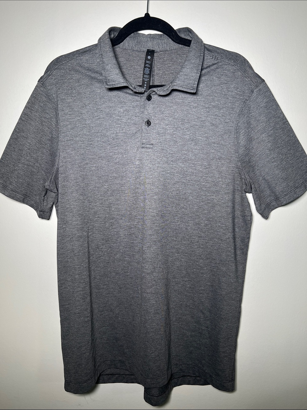 lululemon athletica Men's Heather Gray Polo